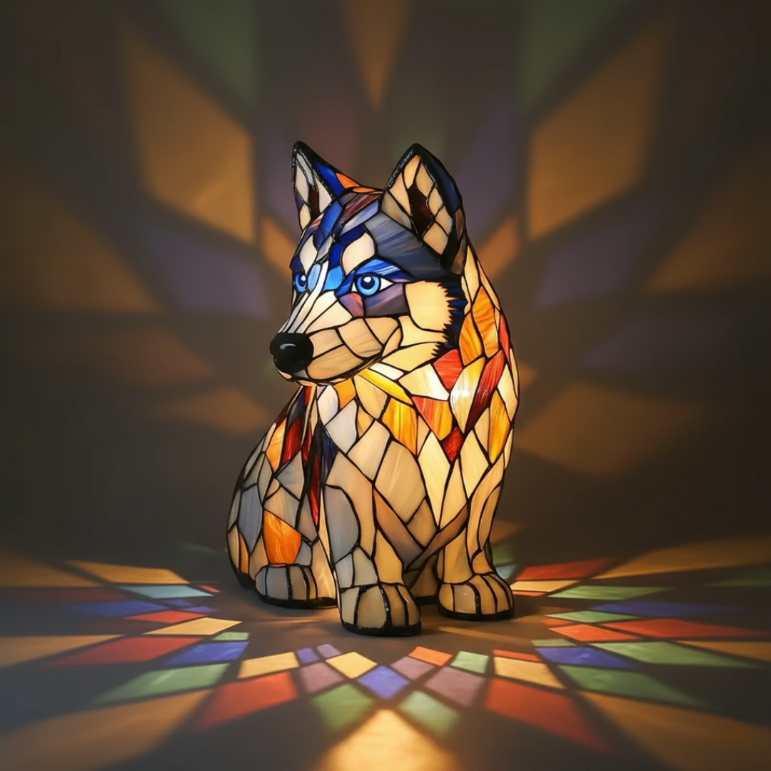 Siddende Husky