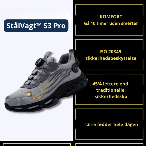 StålVagt™ S3 Pro | S3 sikkerhedssko til arbejde