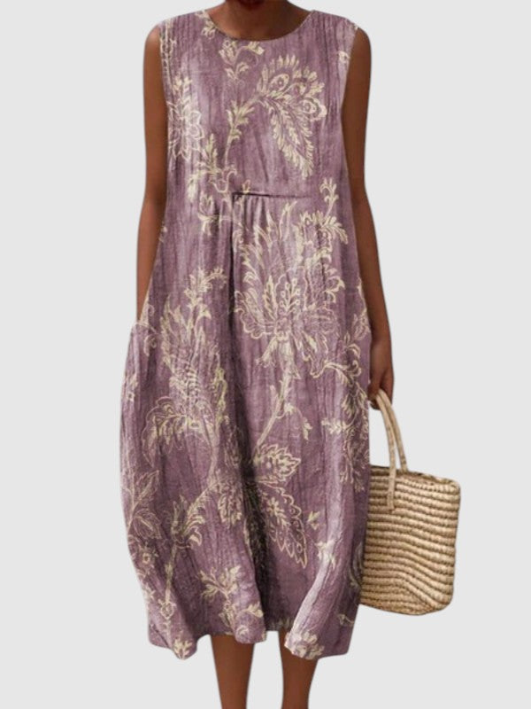 Celine - Hverdags Sommer Midi-Kjole