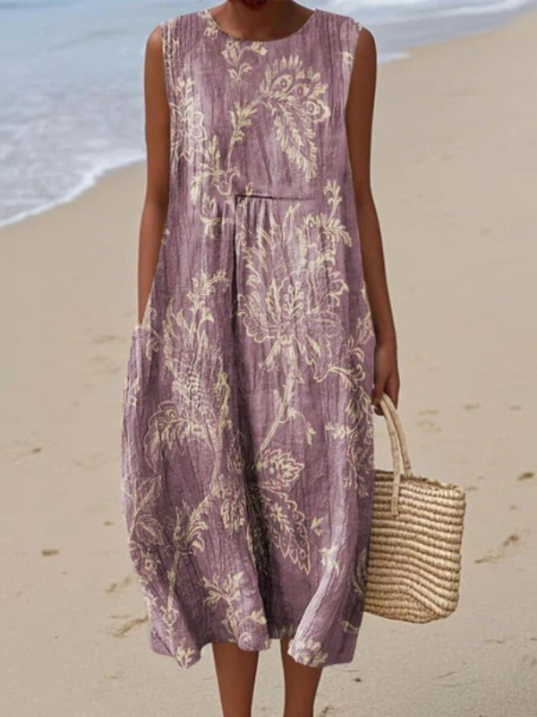 Celine - Hverdags Sommer Midi-Kjole