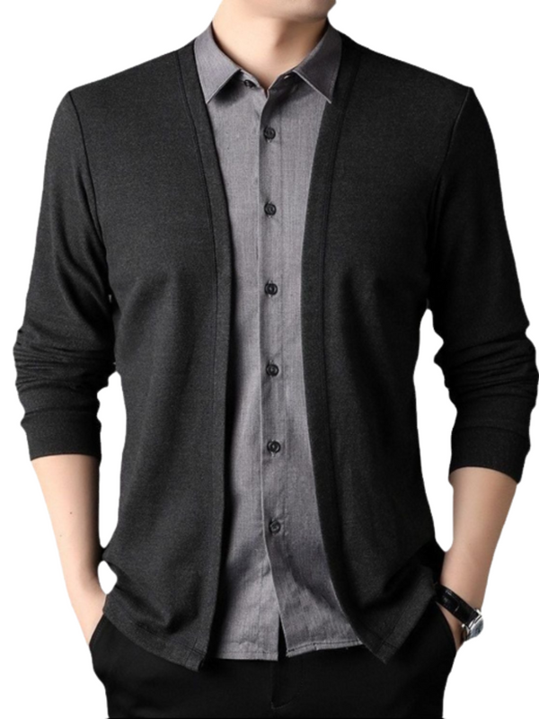 2-i-1 skjorte og cardigan