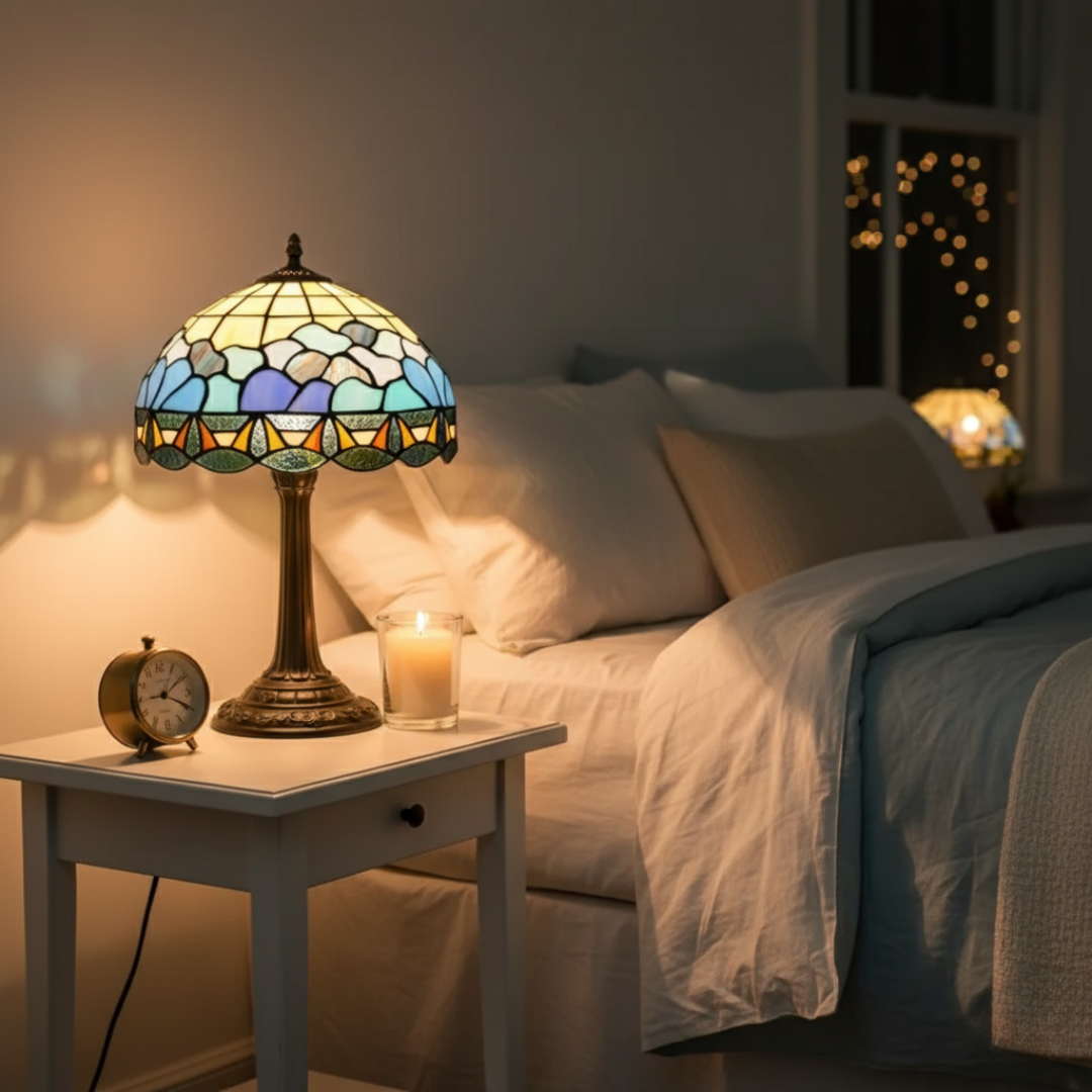 Vibrant Rose-inspireret Lampe