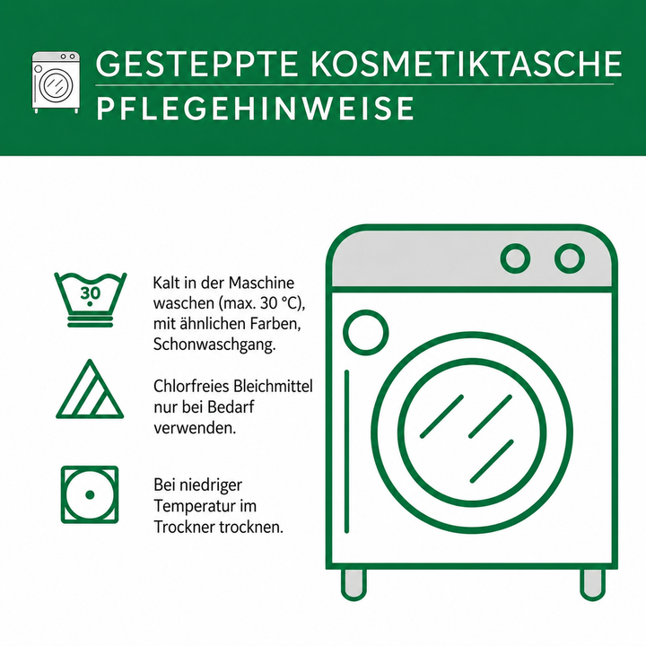Makeuptaske Julestjerne i Rødt og Hvidt