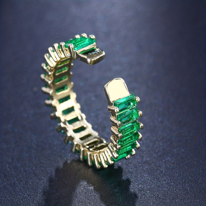 Guld- og smaragdring