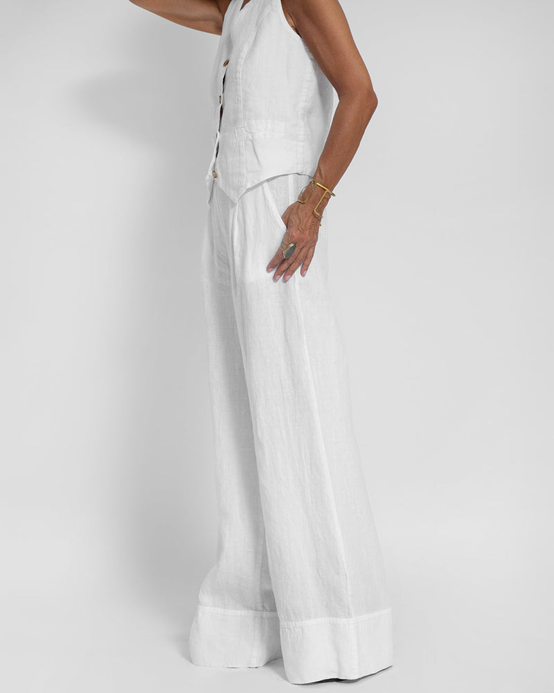 Stella | Dame Elegant 2-delt Linned Sæt