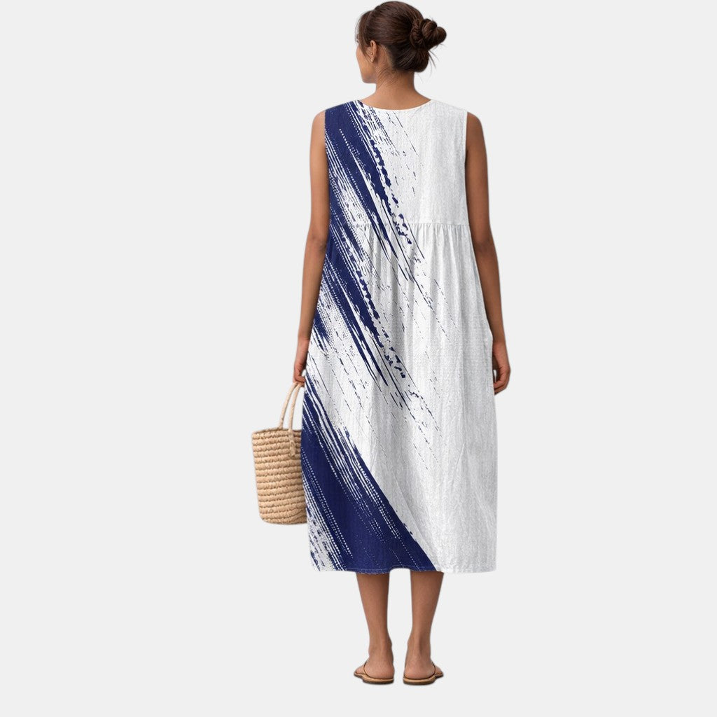 Elin - Hverdags Elegant Midi-Kjole