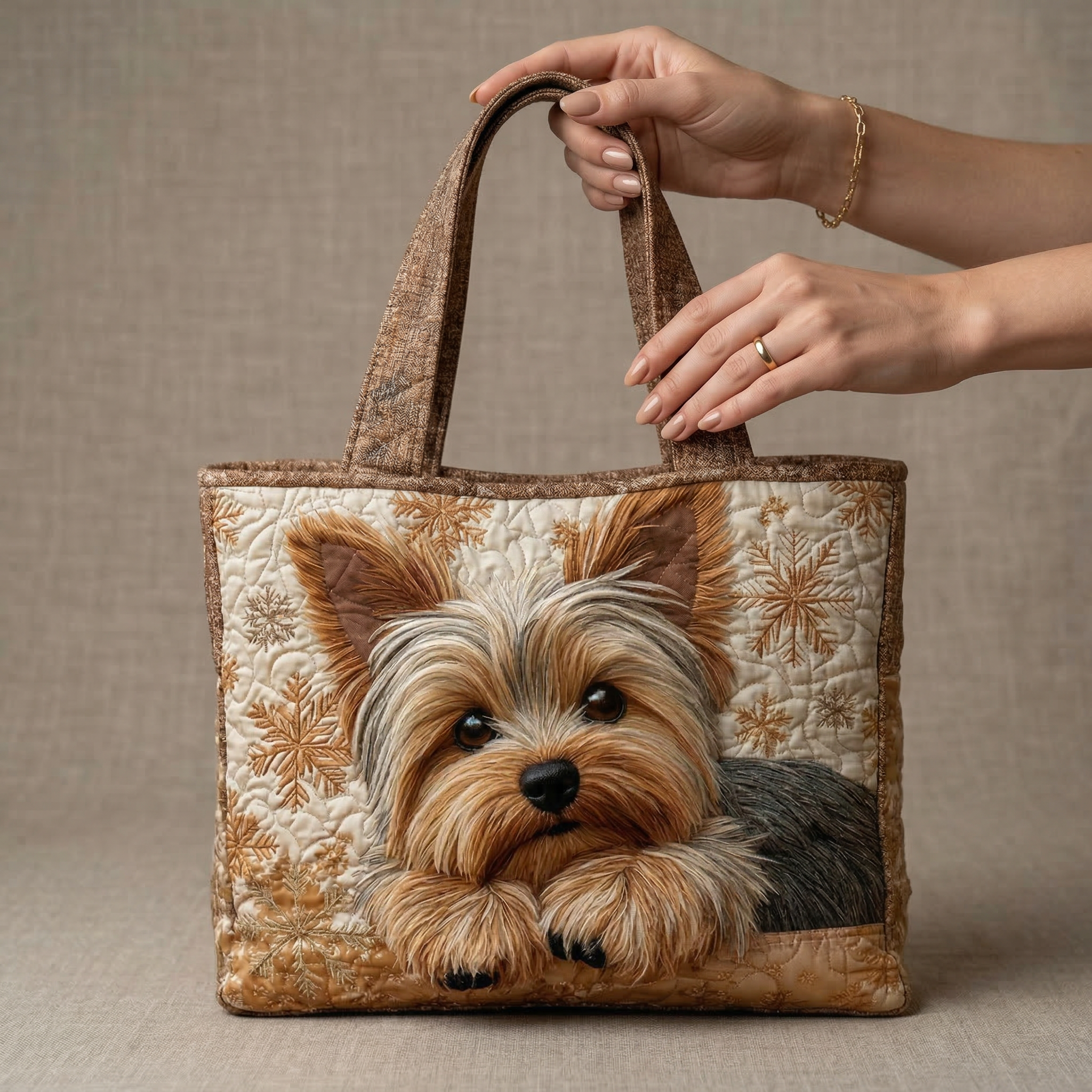 HÅNDLAVET TASKE - YORKSHIRE TERRIER