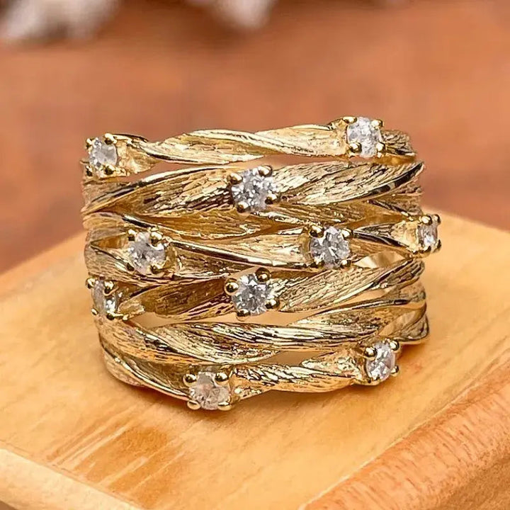 Vintage guldbelagt ring