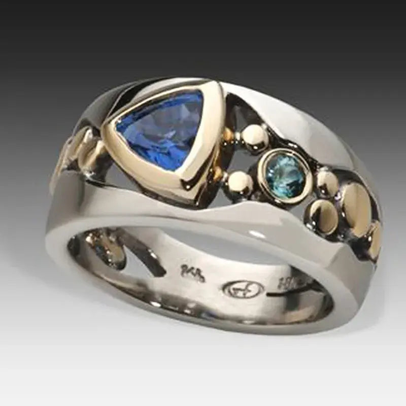 Blå vintage ring