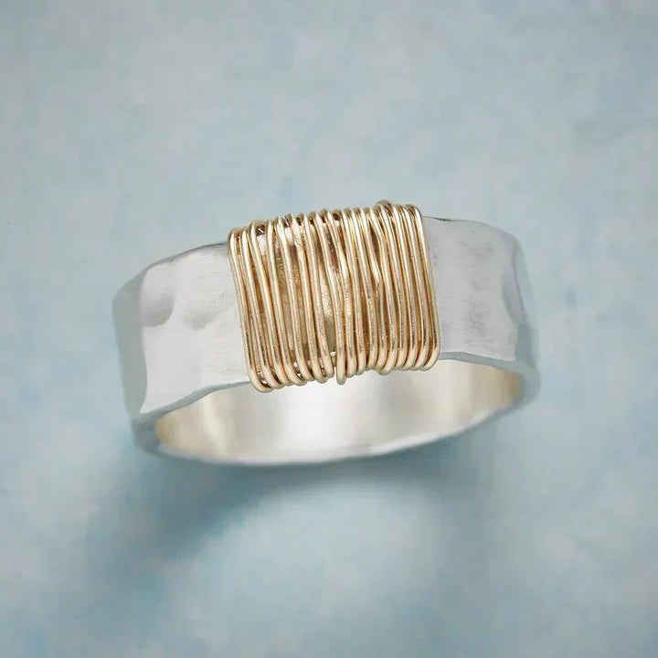 Anillo Boho Hilos Dorados