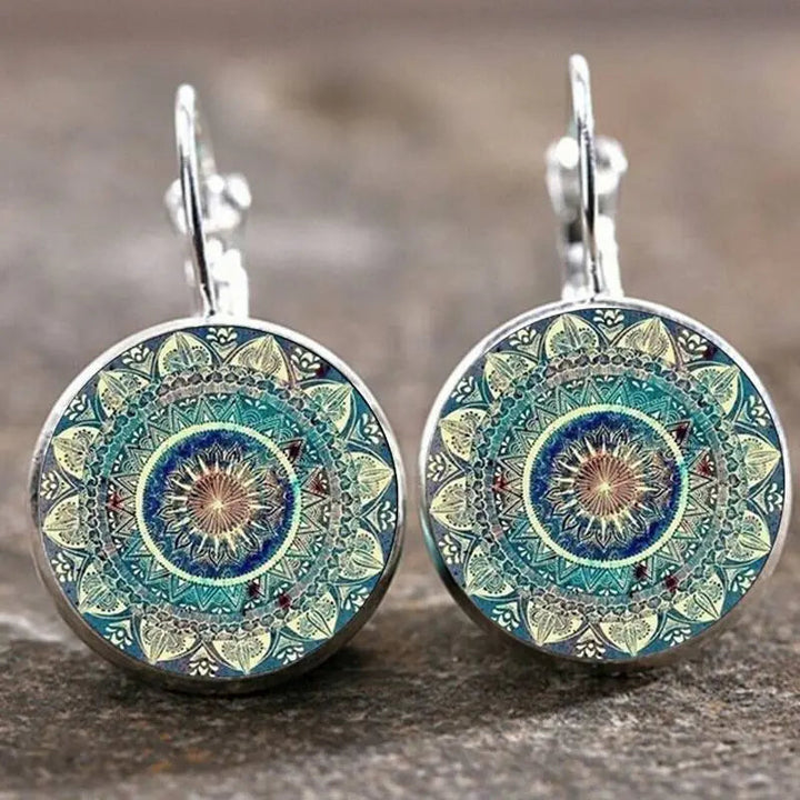 Vintage Mandala Hæklede Øreringe