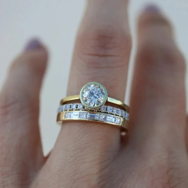 Conjunto de Anillos Vintage Brillantes