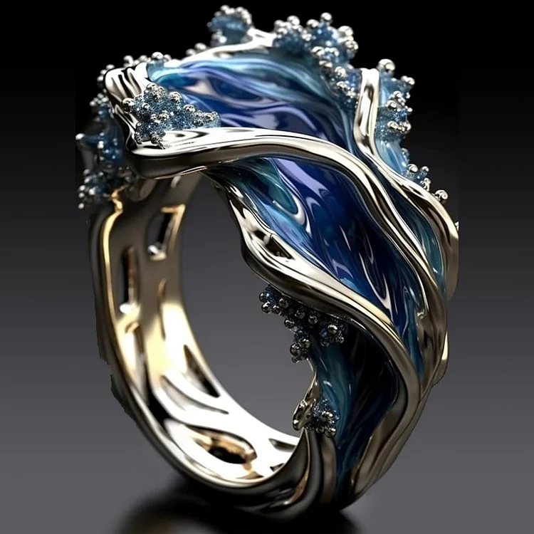 Vintage Guld Ocean Ring