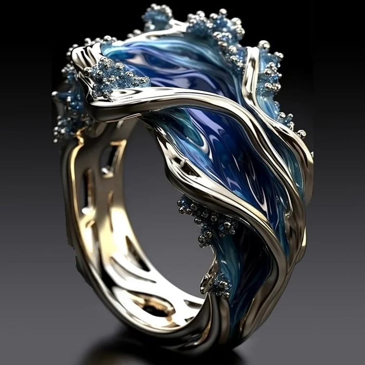 Vintage Guld Ocean Ring