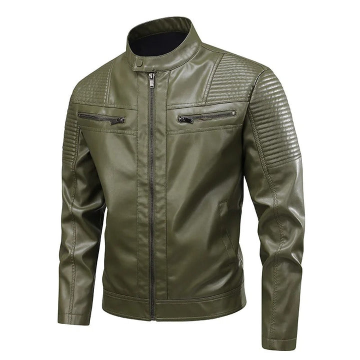 Multi Pocket Læderjakke